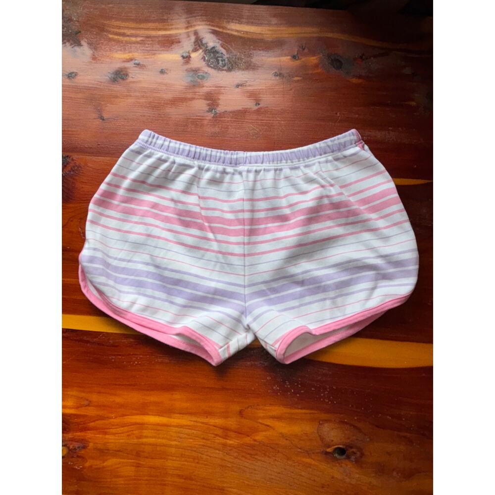 The Beaufort Bonnet Company Pink, Lavender & White Striped Girls' Shorts